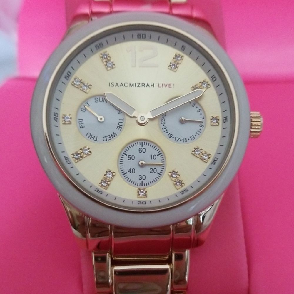 Isaac Mizrahi chronograph watch